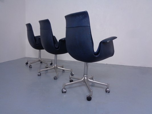 Modell 6727 Bird Chairs from Preben Fabricius & Jørgen Kastholm for Kill International, 1960s, Set of 3-RDW-1798354