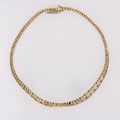 Modern 14 Karat Yellow Rose Grey Gold Bracelet, 2010s-OLU-1798518