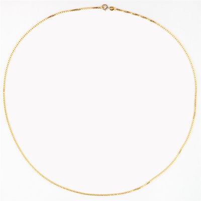 Modern 18 Karat Yellow Gold Cube Mesh Chain-OLU-1358707