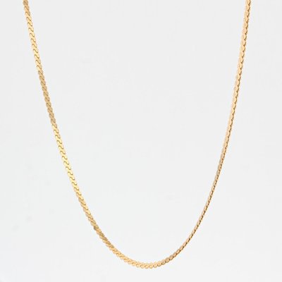 Modern 18 Karat Yellow Gold Mesh Chain-OLU-1342976