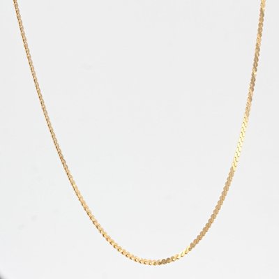 Modern 18 Karat Yellow Gold Mesh Chain-OLU-1342976