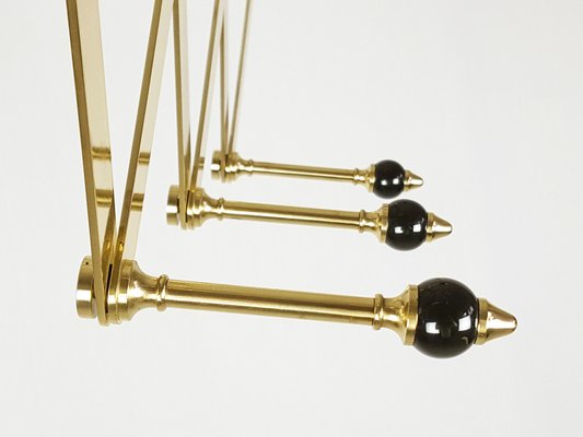 Modern Adjustable Brass & Bakelite Coat Rack by L. Caccia Dominioni for Azucena, 1950s-RD-1764425