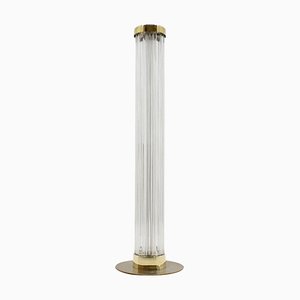 Modern Brass and Art Glass Floor Lamp from Kamenický Šenov & Preciosa, 1960-TZ-828881