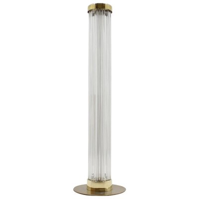 Modern Brass & Art Glass Floor Lamp from Kamenický Šenov/Preciosa, 1960-TZ-1157149