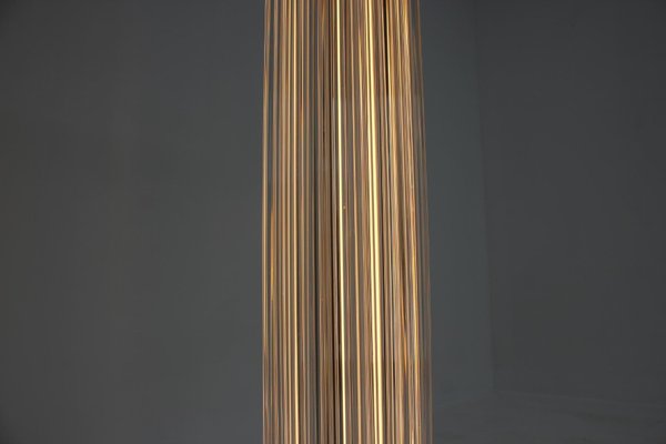 Modern Brass & Art Glass Floor Lamp from Kamenický Šenov/Preciosa, 1960-TZ-1157149