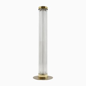 Modern Brass & Art Glass Floor Lamp from Kamenický Šenov/Preciosa, 1960-TZ-1157149