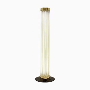 Modern Brass & Art Glass Floor Lamp from Preciosa Kamenický Šenov, 1970s-TZ-915203