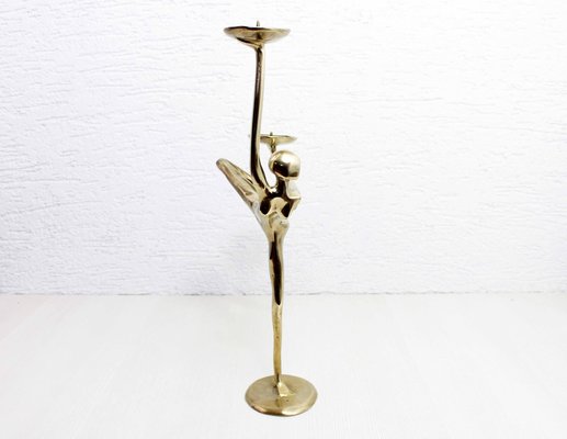 Modern Brass Candleholder, 1970s-BQF-1776195