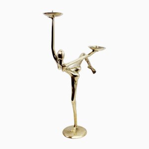 Modern Brass Candleholder, 1970s-BQF-1776195