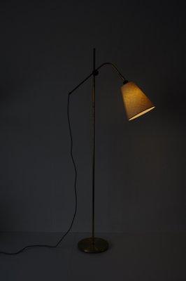 Modern Brass Floor Lamp with Adjustable Arm & Head, 1970s-HPQ-1286429