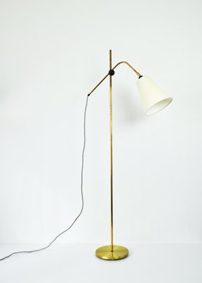 Modern Brass Floor Lamp with Adjustable Arm & Head, 1970s-HPQ-1286429