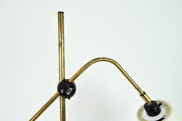 Modern Brass Floor Lamp with Adjustable Arm & Head, 1970s-HPQ-1286429