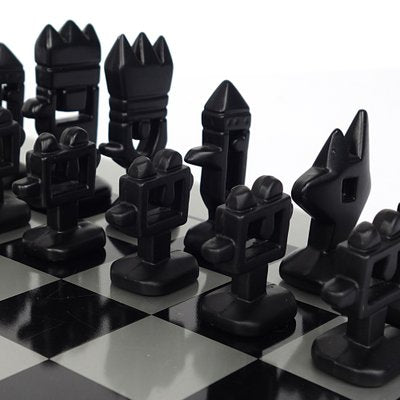 Modern Chess Board & Pieces by Javier Mariscal, Set of 33-RY-1171943