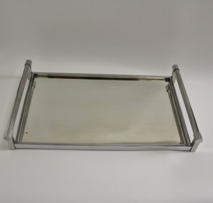 Modern Chromed Tray by Jacques Adnet, 1930s-SY-1767945