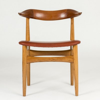 Modern Cowhorn Dining Chairs by Knud Færch for Slagelse Møbelværk, 1950s, Set of 8-NL-1783819