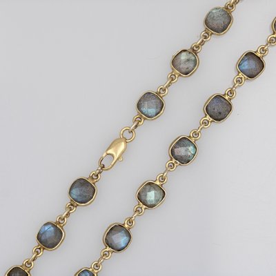 Modern Creation Labradorites Vermeil Necklace from Baume-OLU-1732552