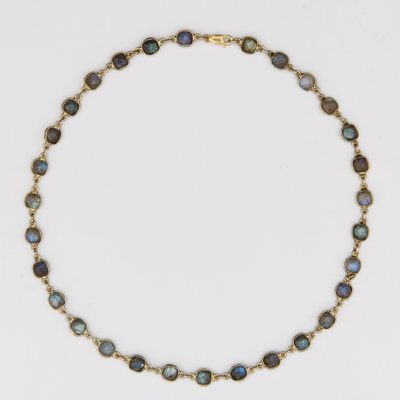 Modern Creation Labradorites Vermeil Necklace from Baume-OLU-1732552