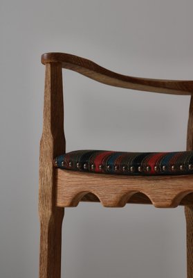 Modern Danish Arm Chair in Oak & Wool Fabric by Henry Kjærnulff, 1960s-WRF-1578917