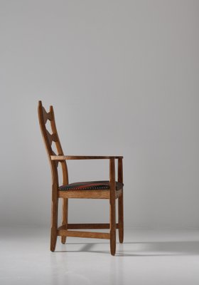 Modern Danish Arm Chair in Oak & Wool Fabric by Henry Kjærnulff, 1960s-WRF-1578917