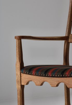 Modern Danish Arm Chair in Oak & Wool Fabric by Henry Kjærnulff, 1960s-WRF-1578917