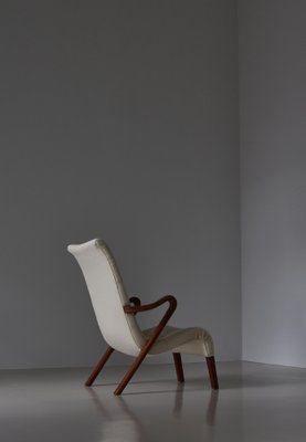 Modern Danish Lounge Chair Model No.56 attributed to Slagelse Furniture Works, 1940s-WRF-1738204