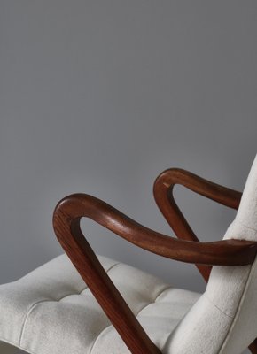 Modern Danish Lounge Chair Model No.56 attributed to Slagelse Furniture Works, 1940s-WRF-1738204