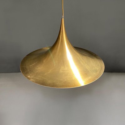 Modern Danish Metal Semi Pendant by Bonderup & Thorup for Fog & Morup, 1970s-GDD-1343267