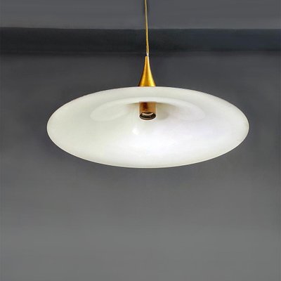 Modern Danish Metal Semi Pendant by Bonderup & Thorup for Fog & Morup, 1970s-GDD-1343267