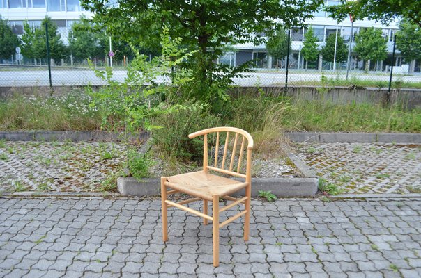 Modern Danish Model J-151Beech Dining Chair by Erik Ole Jorgensen for Kvist Mobler, 1960s-UF-1374409