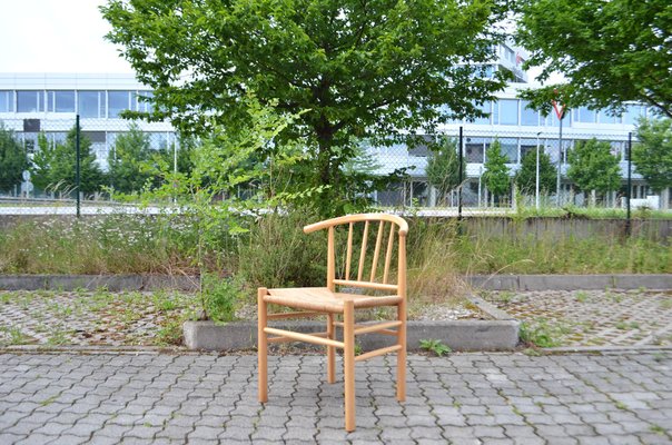 Modern Danish Model J-151Beech Dining Chair by Erik Ole Jorgensen for Kvist Mobler, 1960s-UF-1374409