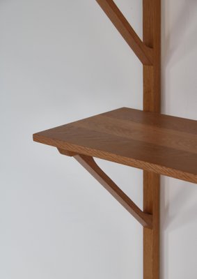 Modern Danish Oak and Teak Wall Shelving System by Børge Mogensen for Fredericia, 1956-WRF-1323298