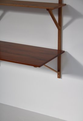 Modern Danish Oak and Teak Wall Shelving System by Børge Mogensen for Fredericia, 1956-WRF-1323298