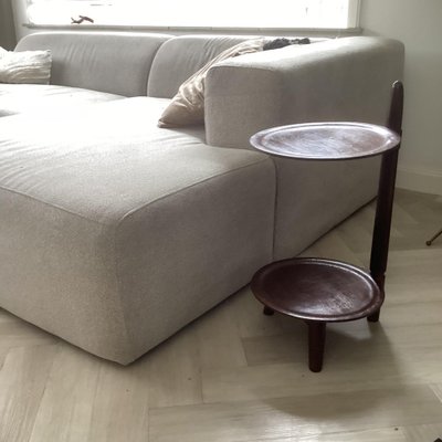 Modern Danish Teak and Oak Side Table by Edmund Jørgensen, 1950s-SU-1816735