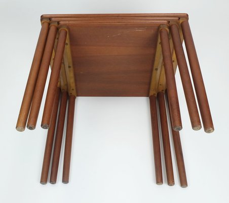 Modern Danish Teak Nesting Tables, 1960s, Set of 3-FH-2033963