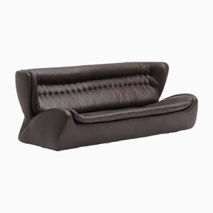 Modern Dark Brown Leather Model Pasha Sofa by Durlet, Belgium, 1970s-CF-1377376