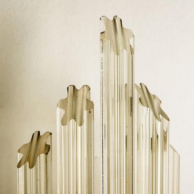 Modern Flower Shaped Glass Rod Wall Sconce in the style of Sciolari, 1960-VDW-2016862