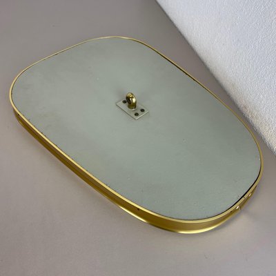 Modern German Brass Table Mirror from United Workshops Munich, 1950s-QZ-1092977