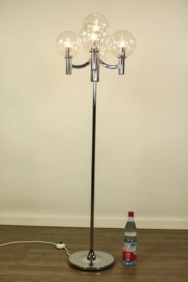 Modern German Floor Lamp in Brass and Chrome Plating from Kaiser Idell, 1970s-FUP-1412011