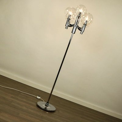 Modern German Floor Lamp in Brass and Chrome Plating from Kaiser Idell, 1970s-FUP-1412011