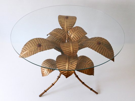 Modern German Palm Leaves Coffee Table by Hans Kögl, 1970s-WPT-1336540