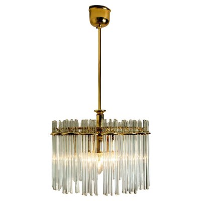 Modern Glass Rod Chandelier by Sciolari for Lightolier, 1970s-VDW-1300442