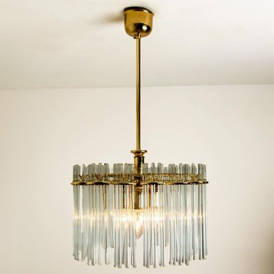 Modern Glass Rod Chandelier by Sciolari for Lightolier, 1970s-VDW-1300442