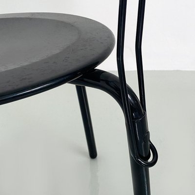 Modern Italian Black Metal Ibisco Chair by Raimondi for Molteni & Consonni, 1980s-GDD-1446858