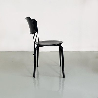 Modern Italian Black Metal Ibisco Chair by Raimondi for Molteni & Consonni, 1980s-GDD-1446858