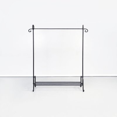 Modern Italian Black Metal Tubular Coat Stand, 1990s-GDD-1404504