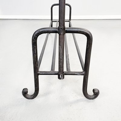 Modern Italian Black Metal Tubular Coat Stand, 1990s-GDD-1404504