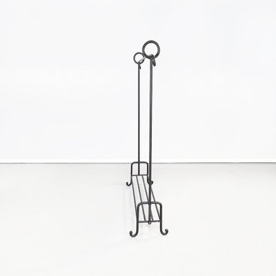 Modern Italian Black Metal Tubular Coat Stand, 1990s-GDD-1404504