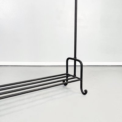 Modern Italian Black Metal Tubular Coat Stand, 1990s-GDD-1404504