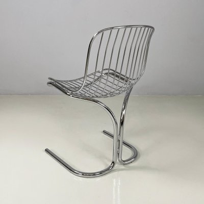 Modern Italian Chair in Metal Tubing and Rods, 1970s-GDD-2041607