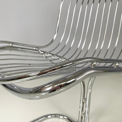 Modern Italian Chair in Metal Tubing and Rods, 1970s-GDD-2041607